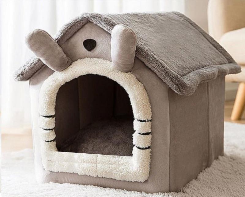 Château™ - Hundehaus Katzenhaus für drinnen | Angenehmes Material - Einfache Installation