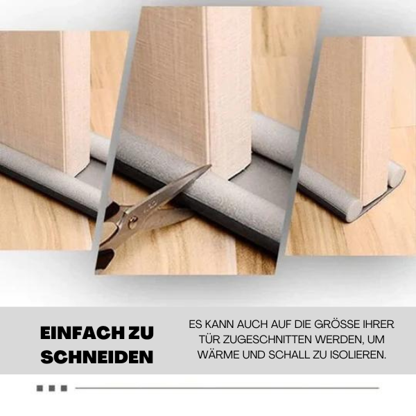 WarmDoor™ - Doppelter Zugluftstopper | Türbodendichtung - flexibel - einfach zu befestigen