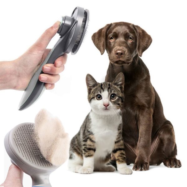 Flohbürste | Entfernt schnell und einfach Hunde- und Katzenhaare