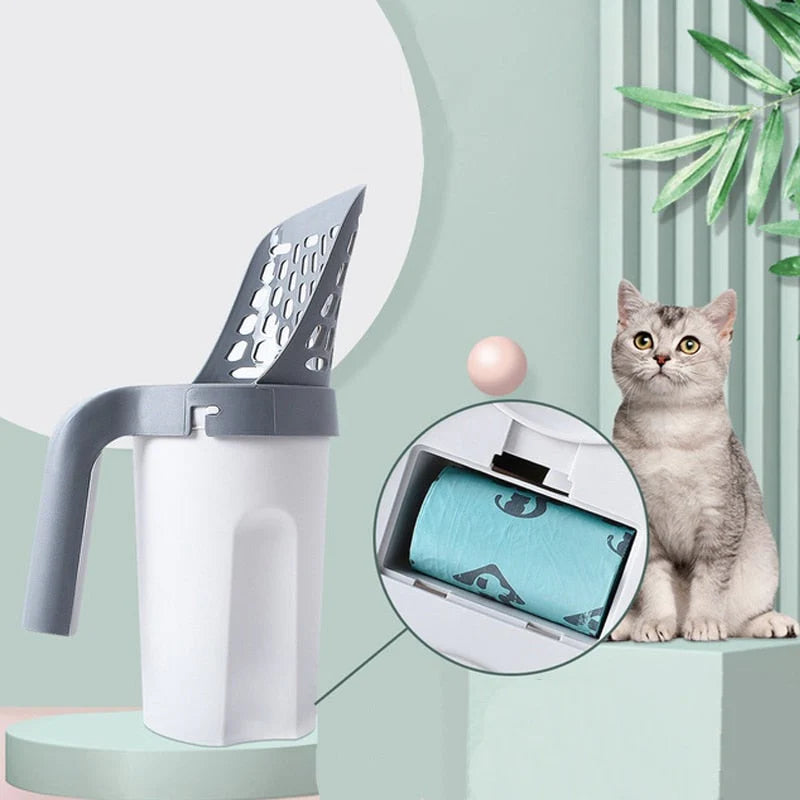 CleanKitty™ - Sanitär - Hygienisch l Katzenstreuschaufel und Sieb  | Geld sparen